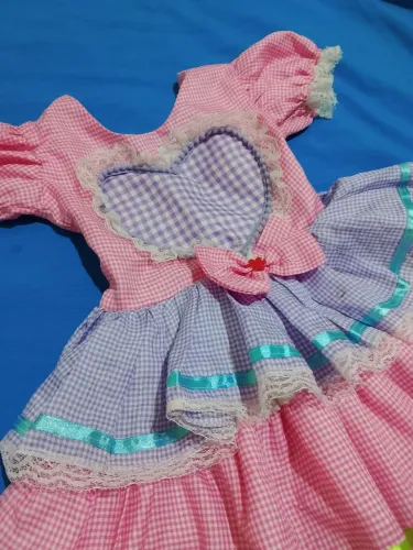 Vestido junino infantil 
