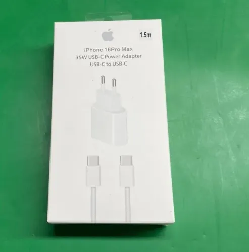 Carregador 35W USB-C para iPhone + Cabo USB-C para USB-C 1,5 m