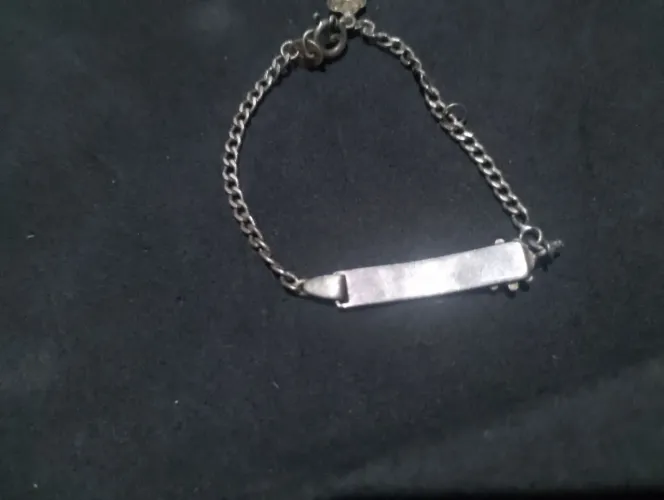 Pulseira de prata para criança