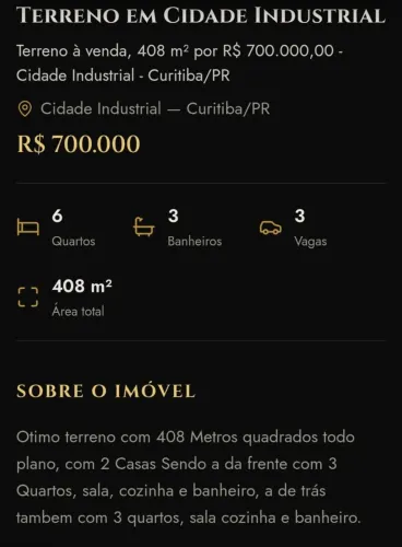 Vende-se terreno