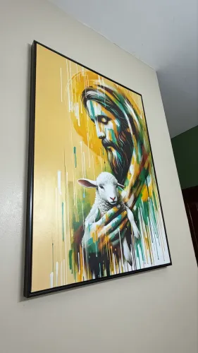 Vendo quadro tema cristão