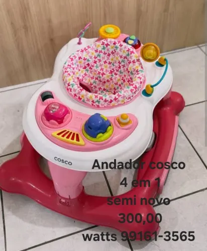 Andador 4 em 1 cosco 2 meses de uso