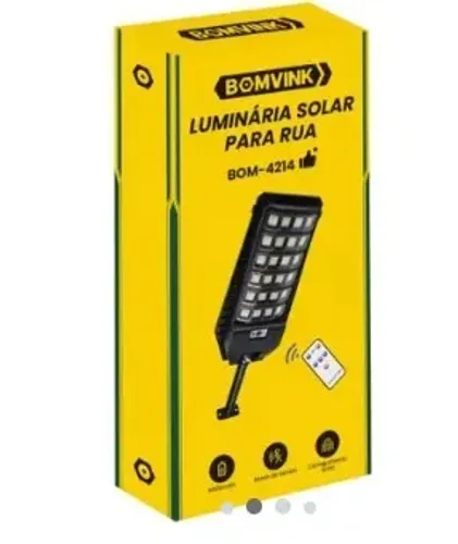 Luminária Solar com Sensor de Movimento 640Leds 8800mAh