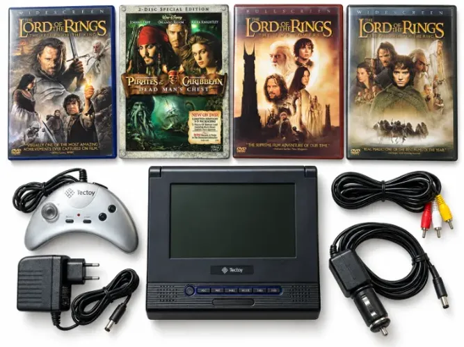 DVD Portatil Mobile Game Tectoy DVT-T6000 Testado + Controle + 4 DVDs