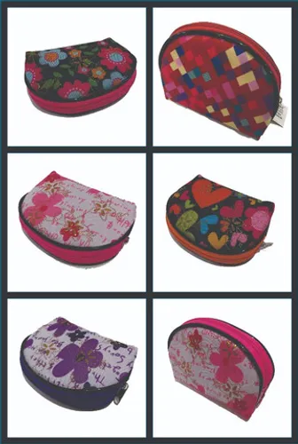 Necessaire Meia Lua Pequena Caixa com 12 peças sortida Confecções Michele®