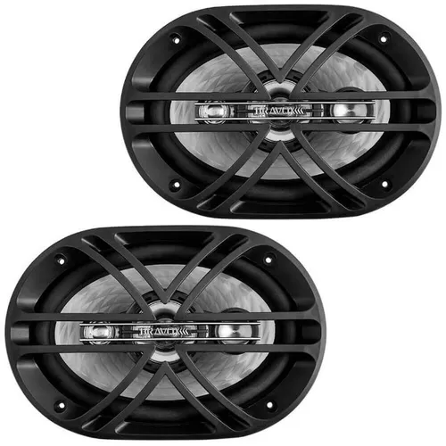 Par de alto falantes bravox 6x9 D 600W quadriaxial novo 1 ano de garantia