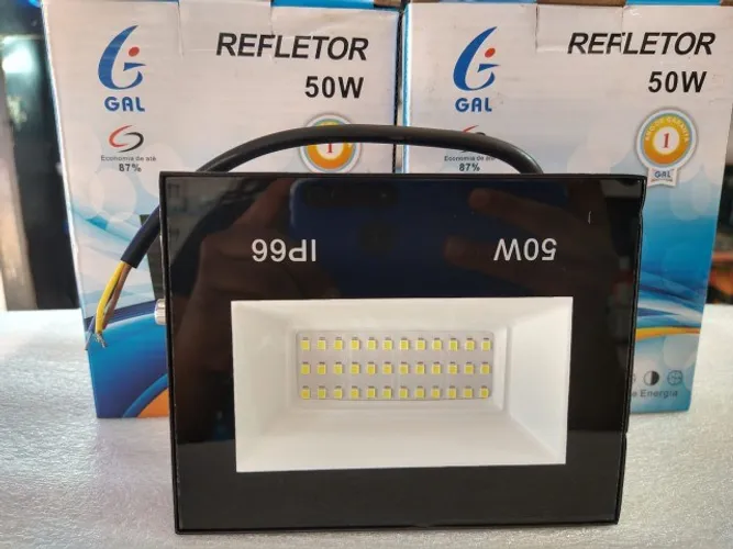 Refletor Gal 50w economia de energia