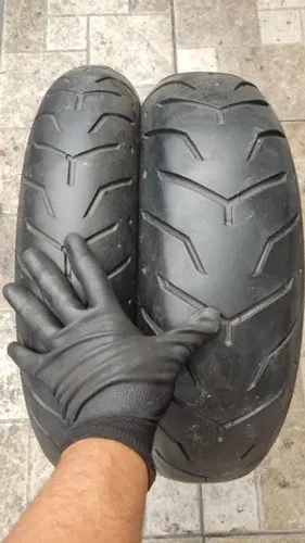 Par Pneu Dunlop D408/D407 Harley Davidson 180/65-16 e 130/80-17
