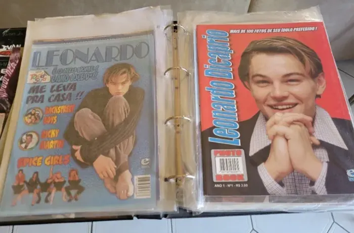 Leonardo diCaprio - coleção de revistas - em ótimo estado