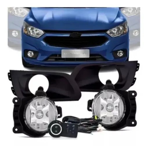 Kit Farol de Milha Prisma Joy / Onix 2017 - ShockLight - 042710