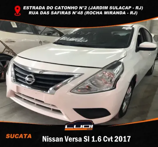 Nissan Versa Sl 1.6 Cvt 2017 Sucata
