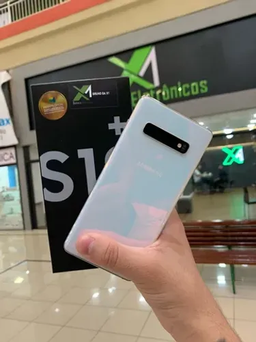 Samsung galaxy s10 plus 128gb branco sem detalhes // entregamos 