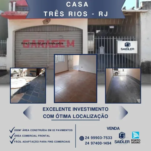 Casa ampla no Centro de Três Rios RJ.
