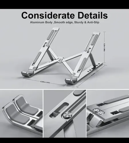 Suporte para notebook Ajustável de Alumínio