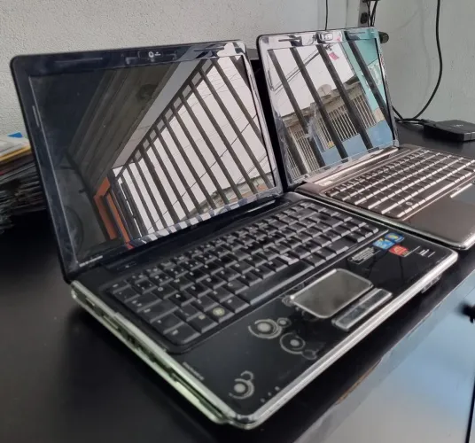 Notebook hp pavilion retirada de peças defeito placa mãe 