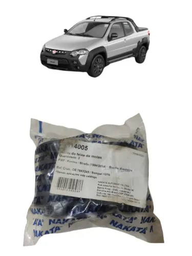 Bucha de feixe molas Fiat Fiorino Strada 1994 2014 dianteira 