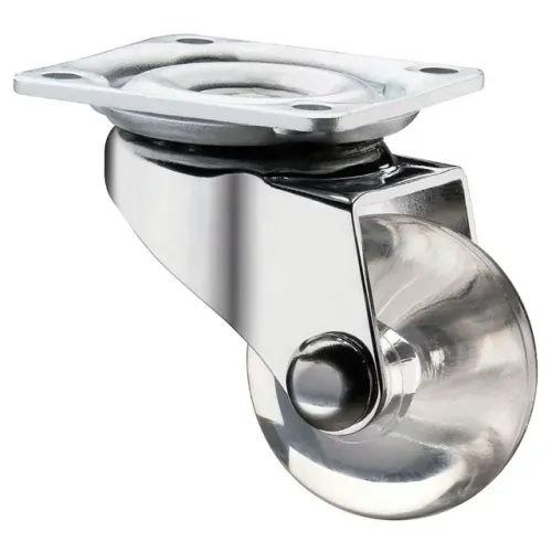 Rodizio Giratorio Transp 35mm - 1 1/2pol Kit 4pçs Bfh1920
