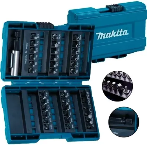 Jogo 37 peças Ponta Bits Makita