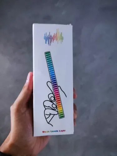 Barra Ritmica LED RGB 5V - Atividades por Som - Branco - Novo