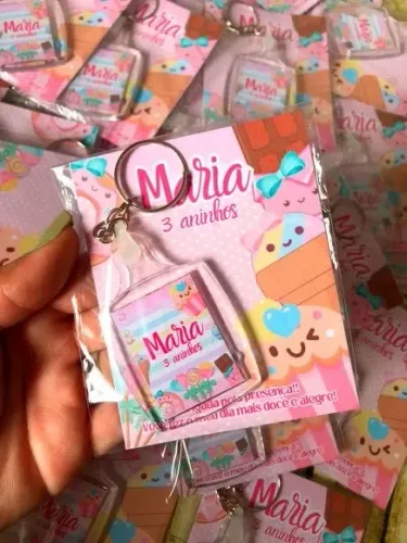 1 unidade chaveiro personalizado 