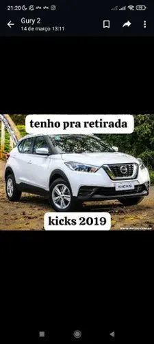 Sucata Nissan kicks 2019 para retirada de peças 