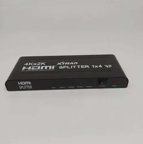 Hdmi Splitter C/ Amplificador 3d Xt-2046 Xtrad 1x4