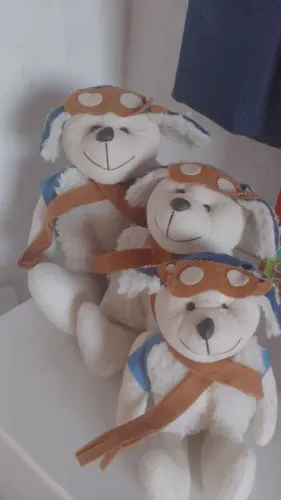 Trio de urso aviador