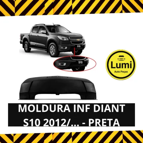 Moldura Inf Parachoque S10 2012/... - NOVO