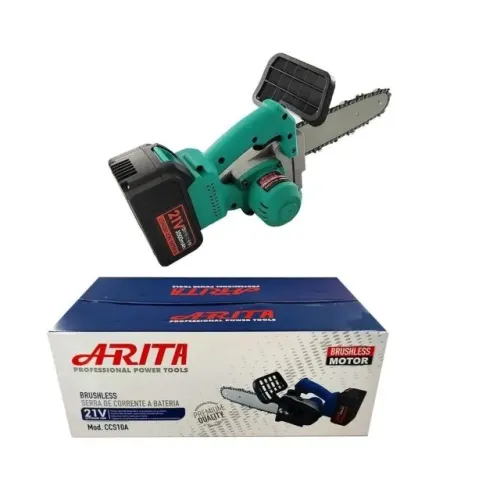 Mini Motoserra A Bateria Portatil 10 Polegadas 250mm Bivolt CCS10 21V Arita