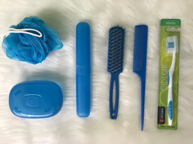 Kit higiene banho para viagem 