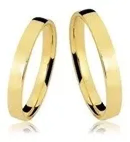 Aliança Noivado/Casamento Ouro 18k/2 Mm - 2.10 Gr/ preço Par Noivado, casamento e Festas