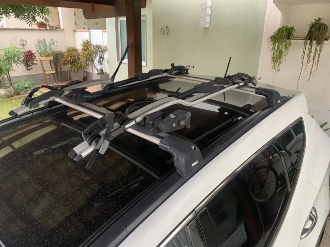 Rack de Teto Thule com trans bike