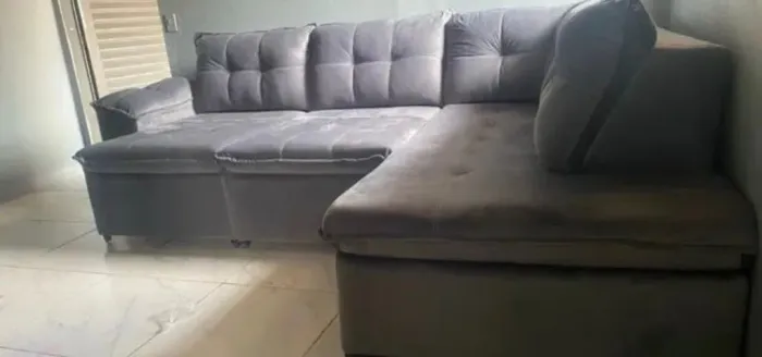 sofá de canto retrátil reclinável