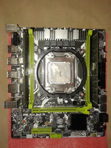 Placa mãe nova na caixa + E5-2650 v2 c/ 8 núcleos e 20mb cache + 16GB de RAM.