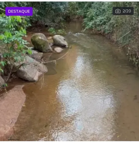 SITIO COM 80 MTS BEIRA DE RIO
