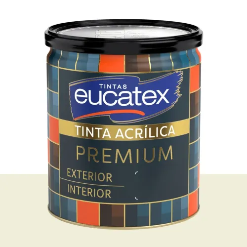 Tinta Acrílica Acetinada Eucatex Brilho do Luar 800 ml