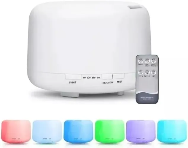 Umidificador de Ar, Difusor e Aromatizador Onistek ON-UM619 500ml Controle e LED - WZetta
