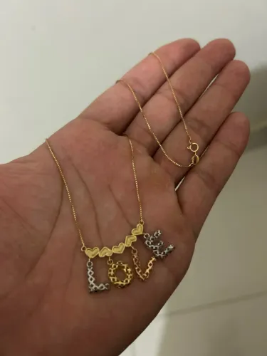 Colar feminino ouro 18k 4g