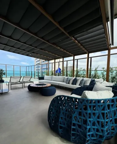 APARTAMENTO COBERTURA À VENDA D'AZUR JAGUARIBE R$ 6.900.000,00 DECORADO, VISTA MAR, PISCIN