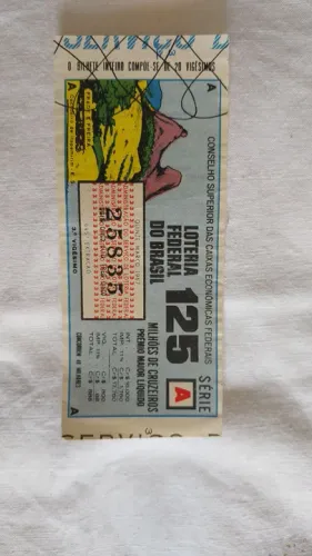 Bilhete Loteria Federal 125 Série A - 15/03/1967