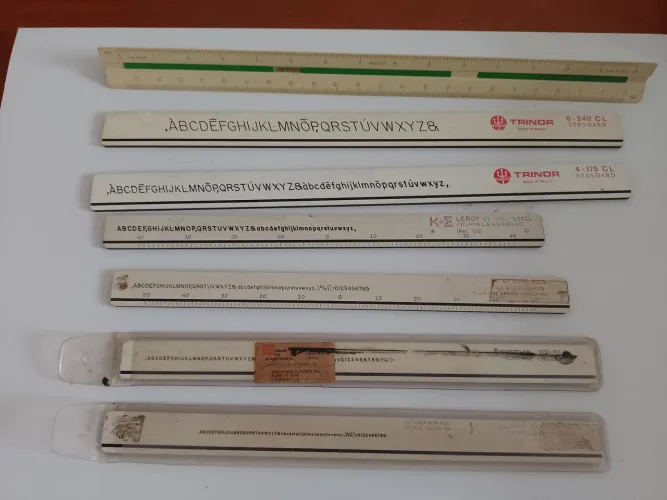 Réguas antigas, 7 réguas 