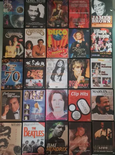 Coleção de DVDs de Música Variada