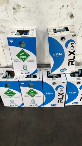 Gás R134a RLX  e EOS lacrados 