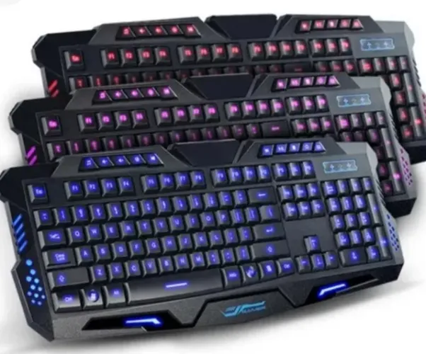 Teclado Game B-max c/ fio !! Leds ..Abnt2 tecla Ç - Qwert !! Promoção...