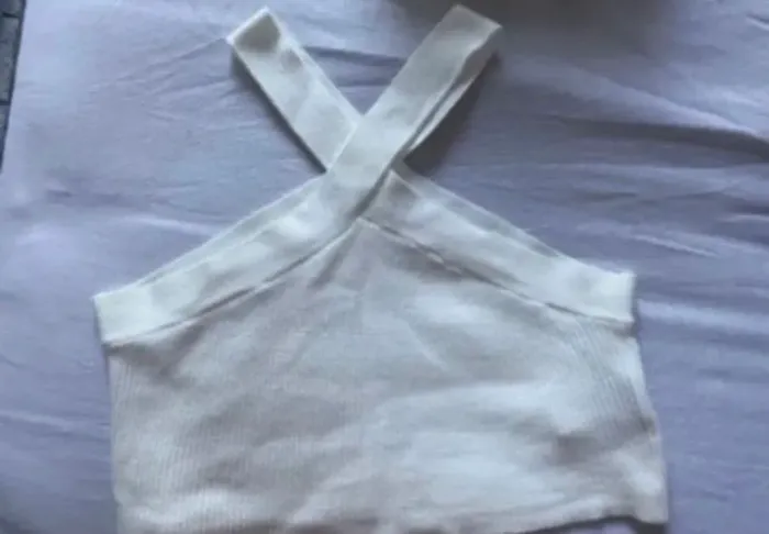 Cropped em tricot nunca usado M 