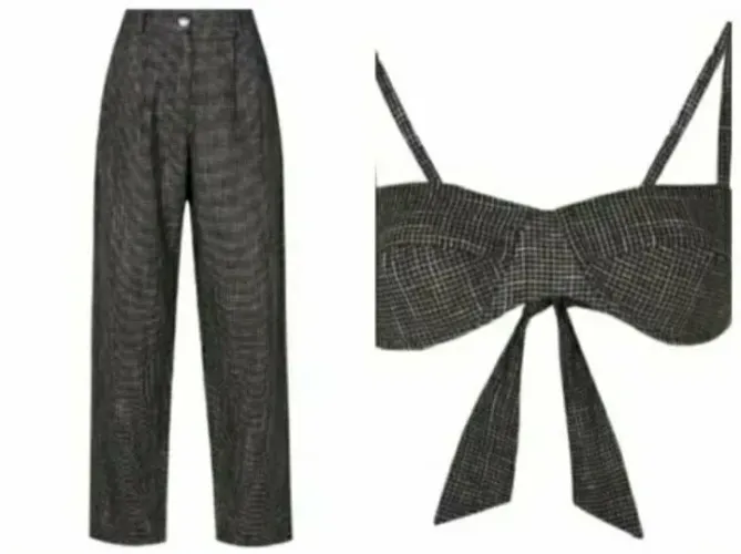 CONJUNTO DE CALÇA E TOP, MARCA ESC.