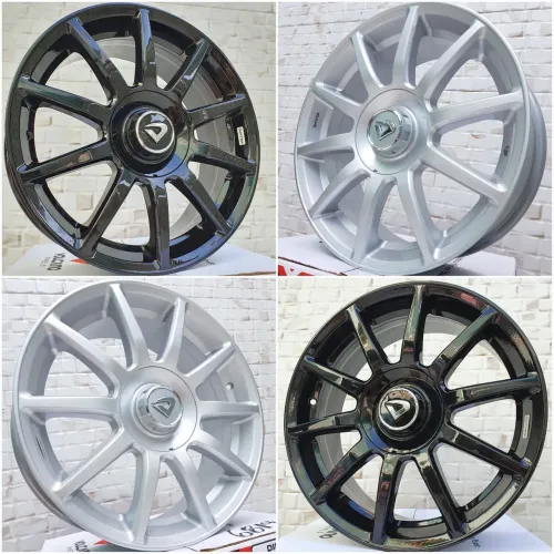 Jogo de Rodas Volcano Daimler, Aro 17x6, furação 4x100/108, Novas.
