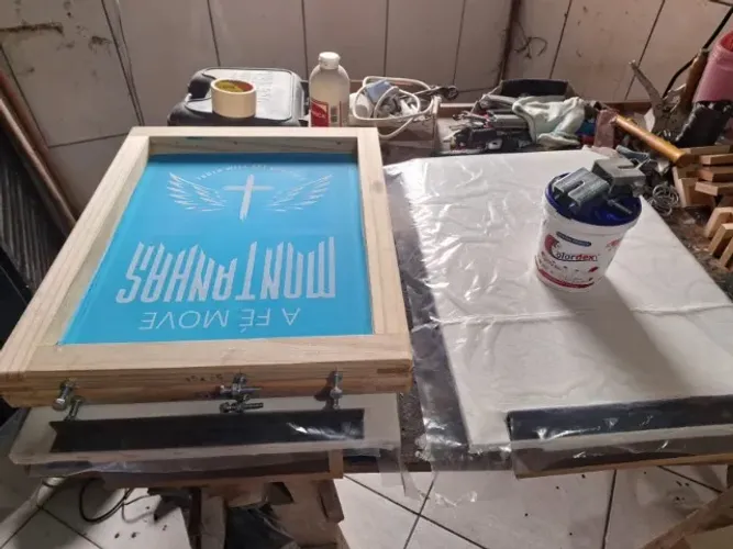 mesa de serigrafia berço portatel para estampar camisetas novo 5 tamanhos
