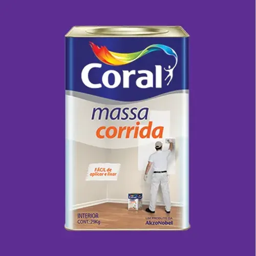 R$89,99 Massa Corrida Coral PVC 25KG