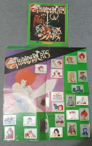 Álbum de figurinhas ThunderCats  1986- Panini IMPORTADO 